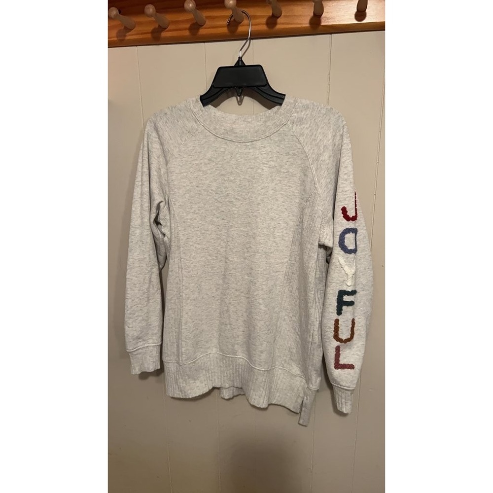 Maurices Joyful Embroidered‎ Sleeve Sweatshirt